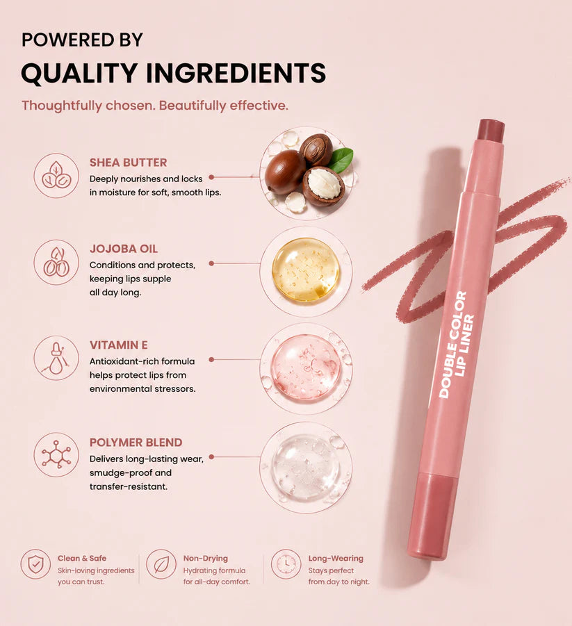DoubleColor 2-in-1 Lip Definer Balm — Buy 1 Get 1 Free