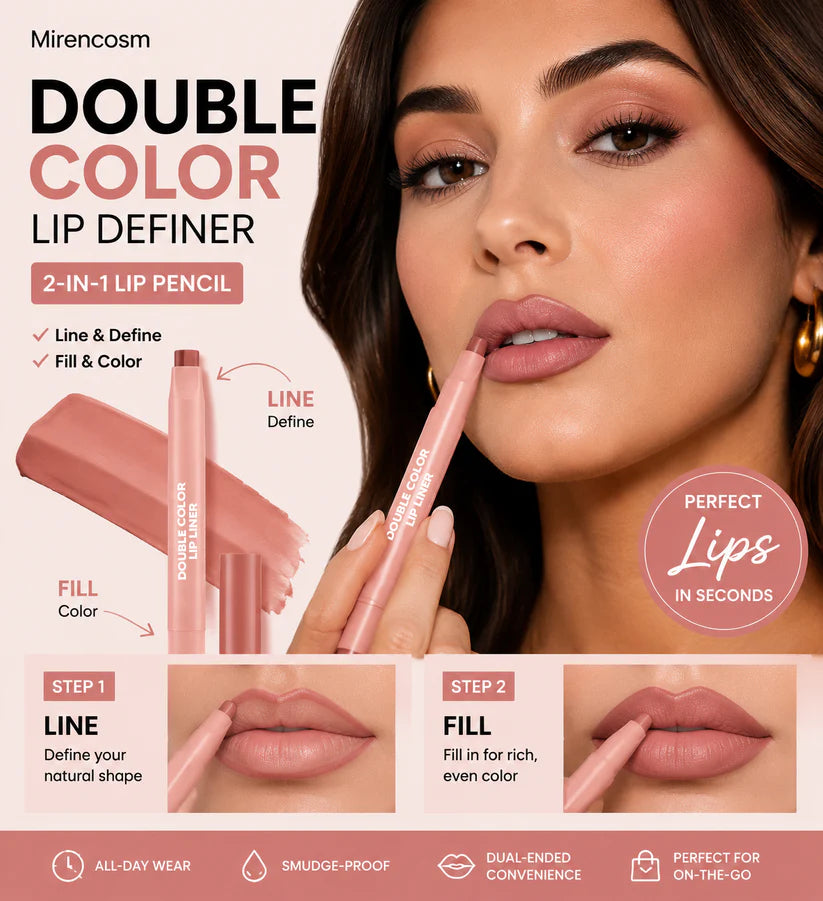 DoubleColor 2-in-1 Lip Definer Balm — Buy 1 Get 1 Free