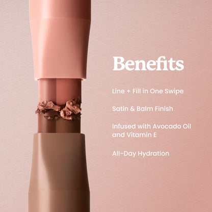 DoubleColor 2-in-1 Lip Definer Balm — Buy 1 Get 1 Free